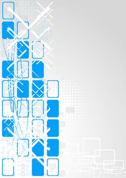 Bright background for your design with different elements