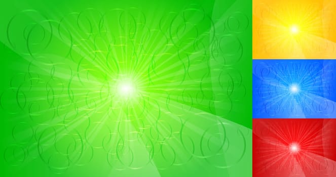 Set of colourful backgrounds for your design -  eps 10