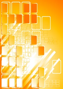 Vertical bright background with stripes and squares