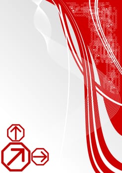 Bright contrast background for your design - vertical position