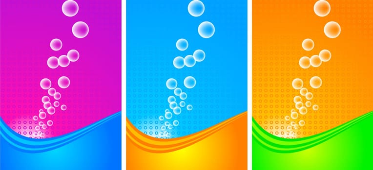 Vertical abstract banners set - eps 10