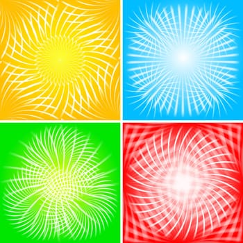 Set of beams backgrounds - eps 10