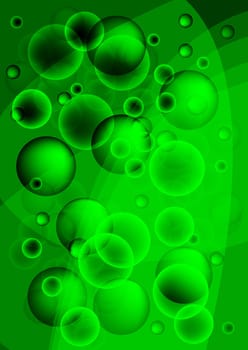 Bright abstract background with bubbles (eps 10)