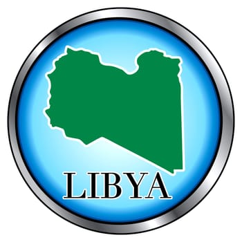 Vector Illustration for Libya, Round Button.