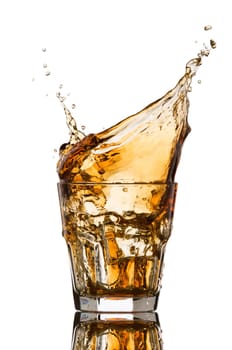 fresh cocktail glass isolated on white background
