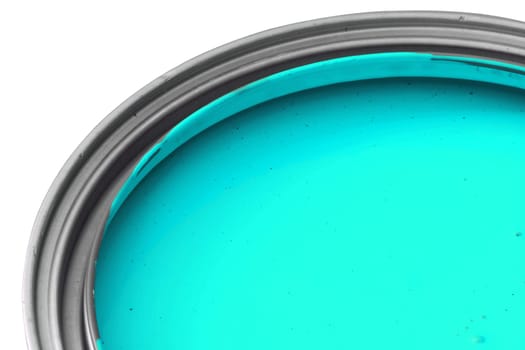 cyan color paint