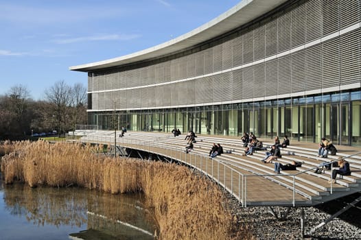 The modern University of Düsseldorf in Germany