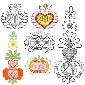 Abstract illustration - easter ornaments
