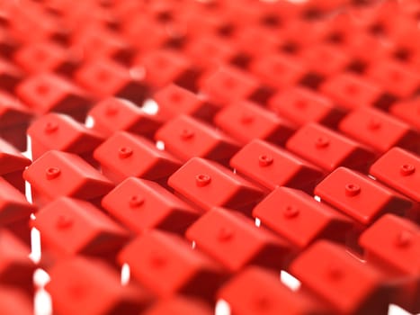 Red Toy Houses full frame