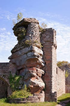 Neuscharfeneck Castle Ruins in the Palatinate