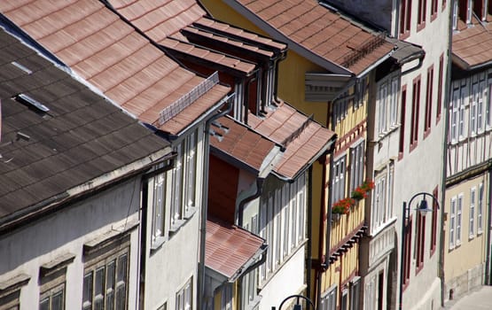 Old houses in Mühlhausen (Thuringia)
