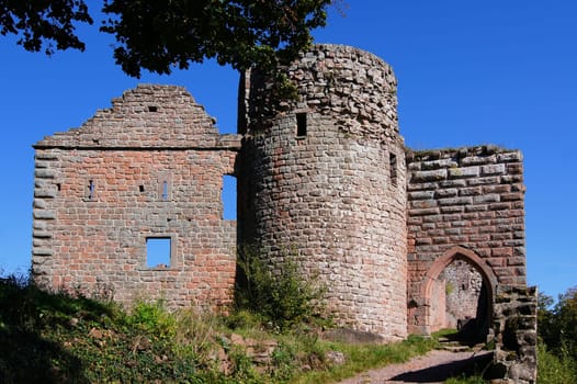 Neuscharfeneck Castle Ruins in the Palatinate