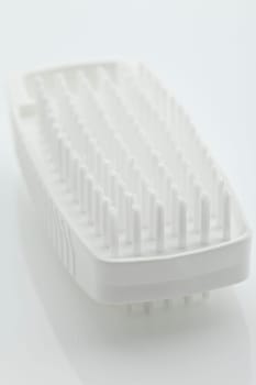 white nail brush