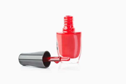 red nail polish