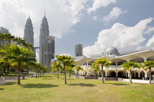 Masjid Asy-Syakirin Mosque in Kuala Lumpur City Center Park