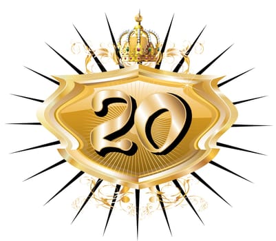 Vector Illustration for Special Birthdays Anniversaries and Occasions. Great for t-shirt or cards.