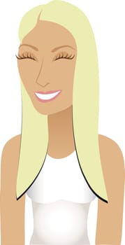Vector of happy Blond Sporty Avatar. See others in this series.
