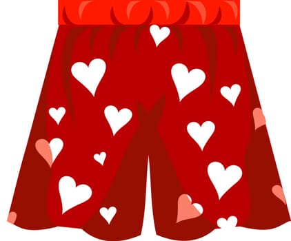 Boxer Shorts Icon Vector for Valentine&#039 s day or love.