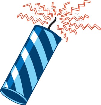 Vector Illustration for the 4th of July Independence. Set of Icons and Buttons.
