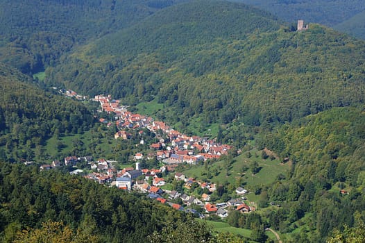 View from Neuscharfeneck Castle