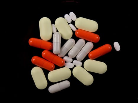 lots of different medical pills
