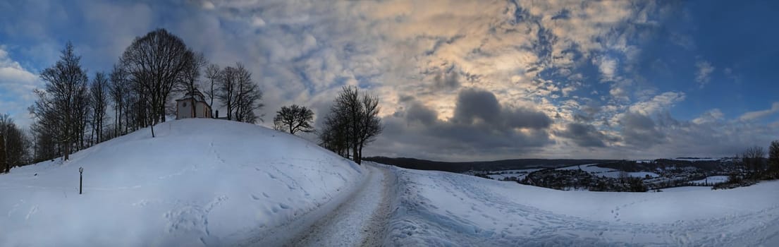 Winter on the Frauenberg near Eichstätt,Germany