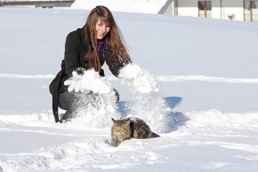 Who will win the snow fight?