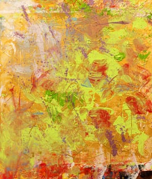 Abstract analogue painted textures on canvas