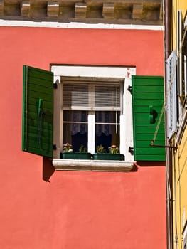 window on the red house