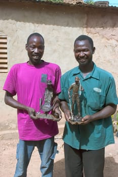 Manufacturing of Bronze in Burkina Faso Faso. The bronziers take large chances by running bronze without any protection in an extreme furnace. Works of art which they produce are of an incredible precision for the little of tools they have.