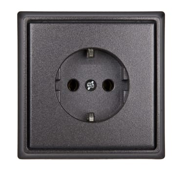 black socket isolated on white background