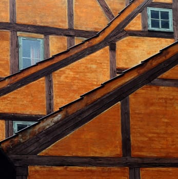 Half-timbered house in Copenhagen