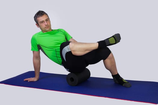 Fitness training with a roller