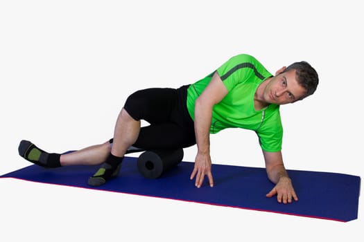 Fitness training with a roller