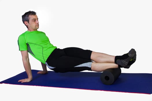 Fitness training with a roller