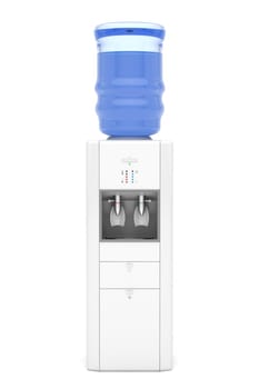 Office water cooler on white background