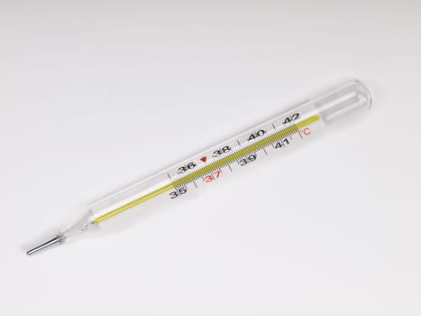 medical thermometer isolated on the white background