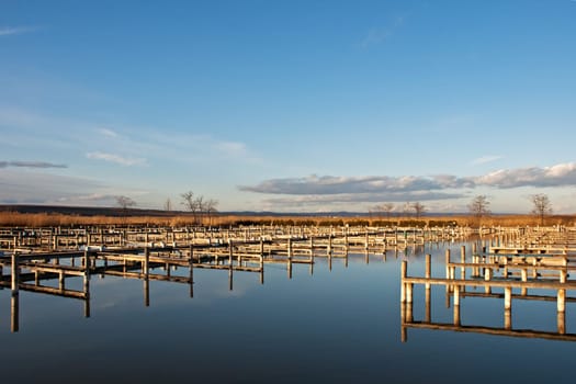 Marina without boats