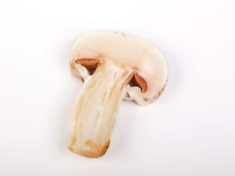 slice of champignon mashroom