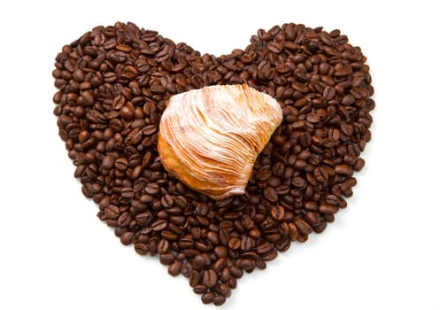puff pastry with coffee
