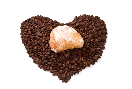 puff pastry with coffee