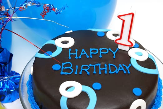 A birthday cake for the special little guy turning one today.