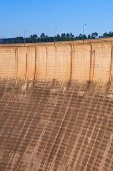 stunning Castelo de Bode Dam in Tomar, Portugal (sunset picture)