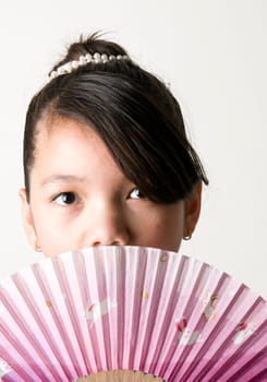 Asian Girl with Fan