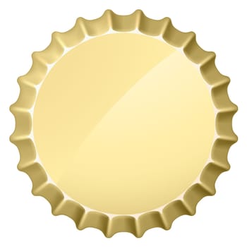 Bottle cap. Illustration on white background for design