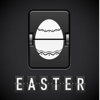 Scoreboard Easter. Illustration for design on black background