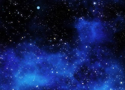 nebula gas cloud in deep outer space