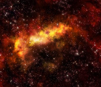 nebula gas cloud in deep outer space