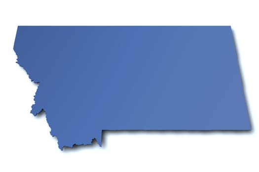 Map of Montana - United States