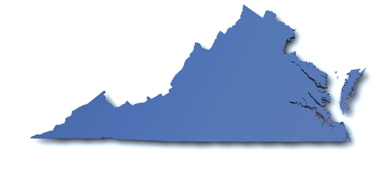 Map of Virginia - United States